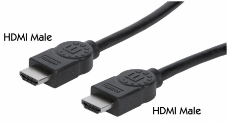 Manhattan Cable HDMI de Alta Velocidad con Canal Ethernet, HDMI Macho - HDMI Macho, 4K, 30Hz, 3 Metros, Negro SKU: 323222