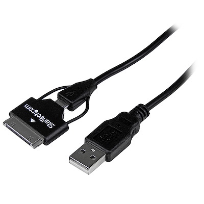 Cable USB de 65cm Combo Cargador para Móvil Micro USB y Adaptador con Conector Samsung Galaxy Tab  USB2UBSDC STARTECH