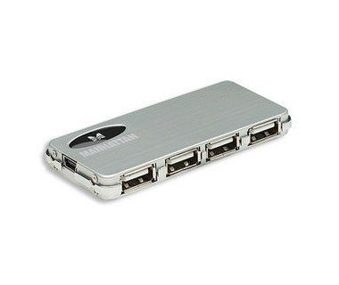 Manhattan Micro Hub Hi-Speed USB 2.0 de 4 Puertos, 480 Mbit/s SKU: 160612