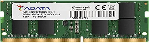 Memoria RAM Adata Premier DDR4, 3200MHz, 16GB, CL22, SO-DIMM 1.2V SKU: AD4S320016G22-SGN