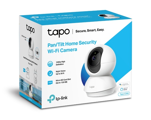 [TAPO C200] TP-Link Cámara IP Smart WiFi Domo para Interiores Tapo C200, Inalámbrico, 1280 x 720 Pixeles, Día/Noche
SKU: TAPO C200