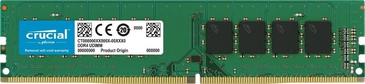 Memoria RAM UDIMM Crucial DDR4, 2400MHz, 8GB, Non-ECC, CL17 SKU: CT8G4DFS824A