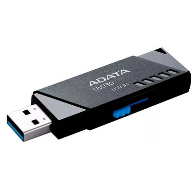 Memoria USB Adata UV330, 128GB, USB 3.0, Negro SKU: AUV330-128G-RBK