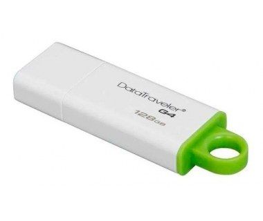 Memoria USB Kingston DataTraveler I G4, 128GB, USB 3.0, Verde/Blanco SKU: DTIG4/128GB