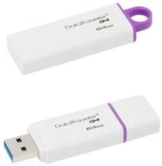 Memoria USB Kingston DataTraveler I G4, 64GB, USB 3.0, Púrpura/Blanco SKU: DTIG4/64GB