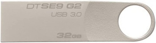 [DTSE9G2/32GB] Memoria USB Kingston DataTraveler SE9 G2, 32GB, USB 3.0, Lectura 100MB/s, Metálico SKU: DTSE9G2/32GB