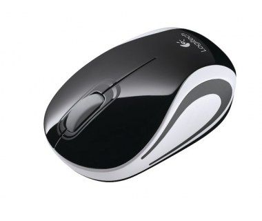 Mini Mouse Logitech Óptico M187, Inalámbrico, USB, 1000DPI, Negro SKU: 910-005459