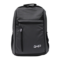 Mochila Backpack GHIA Resiste Salpicaduras 15.6" Negro/Gris SKU: GM-004