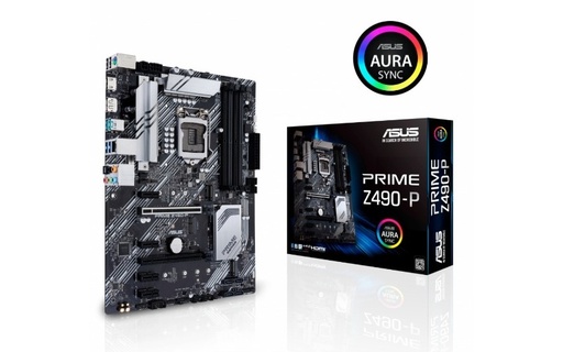 Motherboard ASUS ATX PRIME Z490-P S-1200, Intel Z490 HDMI, 128GB DDR4 para Intel ― Requiere Actualización de BIOS para Procesadores Intel 11va. Generación SKU: 90MB12V0-M0AAY0 Tarjeta Madre