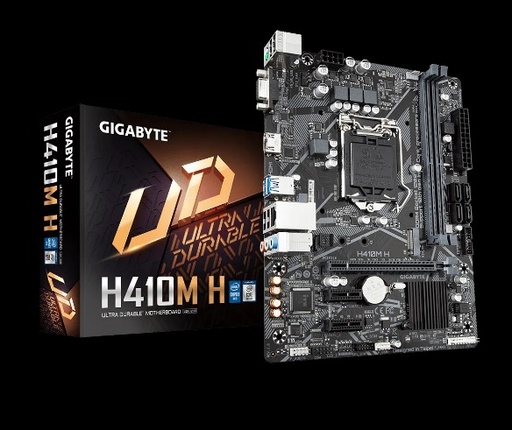 Motherboard Gigabyte Micro ATX H410M H (REV. 1.0), S-1200, Intel H410 Express, HDMI, 64GB DDR4 para Intel ― No es Compatible con Procesadores Intel 11va. Generación SKU: H410M H Tarjeta Madre