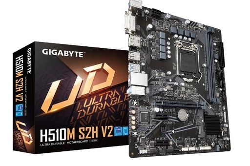 Motherboard Gigabyte Micro ATX H510M S2H S-1200, Intel H510, HDMI, 64GB DDR4 para Intel SKU: H510M S2H Tarjeta Madre