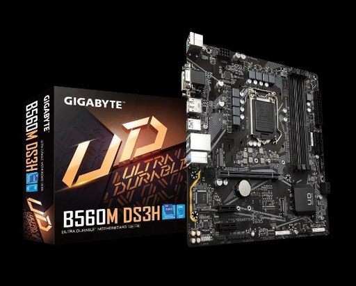 Motherboard Gigabyte micro ATX B560M DS3H S-1200, Intel B560 Express, HDMI, 128GB DDR4 para Intel SKU: B560M DS3H  Tarjeta Madre