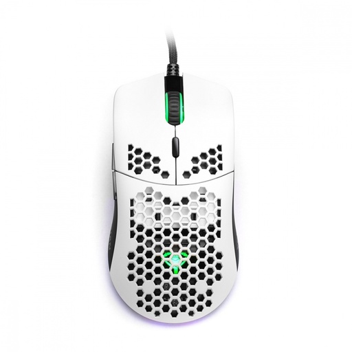 Mouse Gamer Ergonómico Yeyian Óptico Links, Alámbrico, USB, 7200DPI, Blanco SKU: YMG-24311