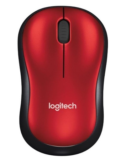 Mouse Logitech Óptico M185, Inalámbrico, USB, Rojo SKU: 910-003635