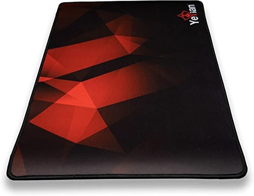 MousePad Gaming YEYIAN Krieg 1050, 50X36CM, 3MM, Negro/Rojo (YSS-MP1050N)