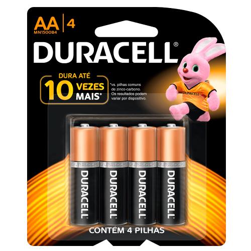 PILAS ALCALINAS DURACELL AA (4 PIEZAS)