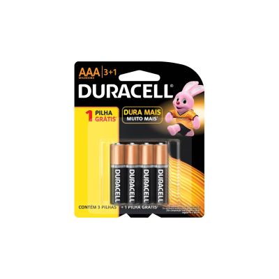 PILAS ALCALINAS DURACELL AAA (4 PIEZAS)