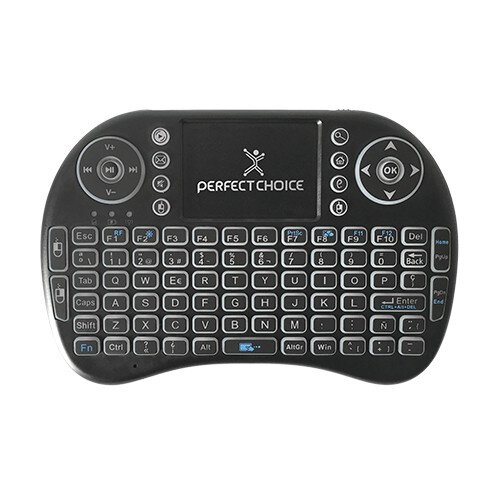 Perfect Choice Mini Teclado de Entretenimiento PC-201007, Inalámbrico, Negro SKU: PC-201007