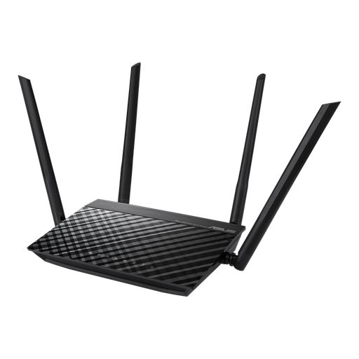 Router ASUS de Banda Dual Firewall RT-AC1200 V2 AC1200 para Gaming, Inalámbrico, 867Mbit/s, 5x RJ-45, 2.4/5GHz con 4 Antenas Externas de 5dBi SKU: 90IG0550-BA1400