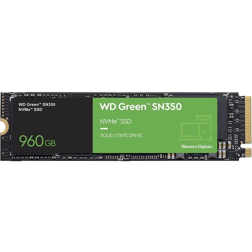 [WDS960G2G0C] SSD Unidad de Estado Sólido Western Digital Green SN350 de 960GB, M.2 NVMe 1.3  PCIe Gen3 x4 SKU: WDS960G2G0C