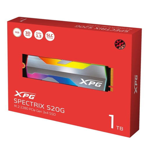 SSD Unidad de Estado Sólido XPG SPECTRIX S20G, 1TB, PCI Express 3.0, M.2 NVMe 1.3 SKU: ASPECTRIXS20G-1T-C