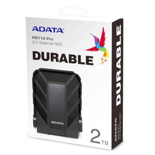 [AHD710P-2TU31-CBK] Disco Duro Externo Adata HD710 Pro 2.5'', 2TB, USB 3.0, Negro, A Prueba de Agua y Golpes - para Mac/PC SKU: AHD710P-2TU31-CBK