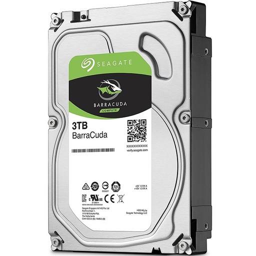 Disco Duro Interno Seagate Barracuda 3.5'', 3TB, SATA III, 6 Gbit/s, 5400RPM, 256MB Cache SKU: ST3000DM007