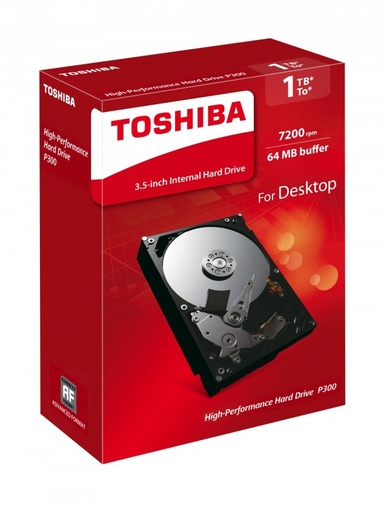 Disco Duro Interno Toshiba HDWD110UZSVA 3.5'', 1TB, SATA, 6 Gbit/s, 7200RPM, 64MB Cache HDKPC32ZKA01 SKU: HDWD110UZSVA