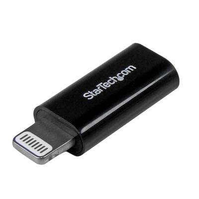 StarTech Adaptador Lightning Macho - Micro USB Hembra, Negro, para iPhone/iPod/iPad SKU: USBUBLTADPB