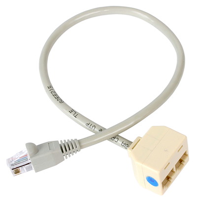 StarTech Cable Adaptador Splitter RJ-45 2x Hembra - 1x Macho, 33cm, Gris SKU: RJ45SPLITTER