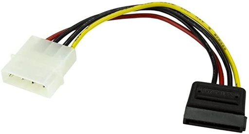 StarTech Cable Adaptador de Alimentación Molex a SATA, 15cm SKU: SATAPOWADAP