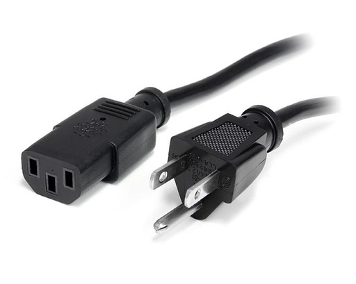 StarTech Cable de Poder NEMA5-15P - C13 Coupler, 1.8 Metros, Negro SKU: PXT101