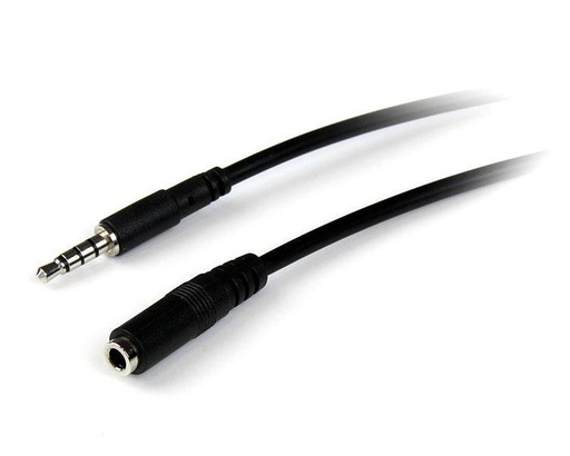 Startech Cable 3.5mm Macho - 3.5mm Hembra, 2 Metros, Negro SKU: MUHSMF2M