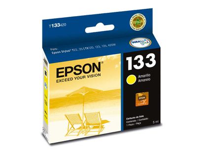 [T133420-AL] T133420-AL Amarillo Original Cartuho de Tinta Epson Stylus T22, T25, TX320F, TX120, TX123, TX125, TX130, TX133, TX135, TX235w, TX420w, TX420w 5ml SKU: T133420-AL