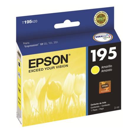 T195420-AL AMARILLO CARTUCHO TINTA ORIGINAL EPSON EXPRESSION XP-201/ XP-101/ XP-211 3ML