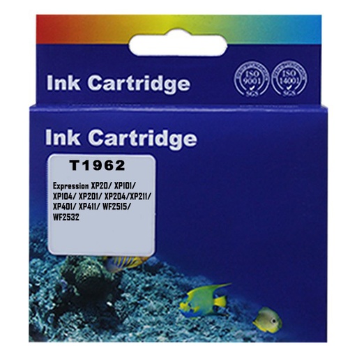 T196220 COMPATIBLE CYAN CARTUCHO TINTA EPSON Expression XP20/ XP101/ XP104/ XP201/ XP204/ XP211/ XP401/ XP411 WF2515/ WF2532.