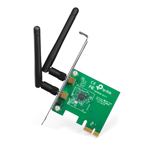 TP-Link Tarjeta de Red TL-WN881ND V1, Inalámbrico, 300 Mbit/s, PCI Express, WLAN, con Antena de 2dBi SKU: TL-WN881ND V1