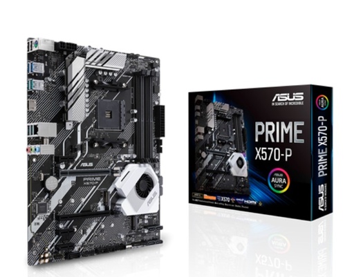 Tarjeta Madre ASUS ATX Prime X570-P, S-AM4, AMD X570, HDMI, 128GB DDR4 para AMD Ryzen Motherboard ― Requiere Actualización de BIOS para la Serie Ryzen 5000 SKU: 90MB11N0-M0AAY0