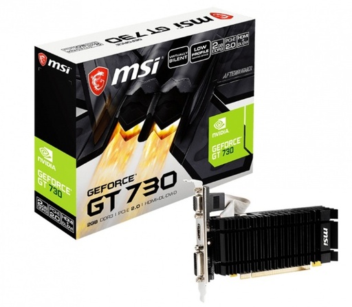 [N730K-2GD3H/LPV1] Tarjeta de Video MSI NVIDIA GeForce GT 730, 2GB 64-bit GDDR3, PCI Express 2.0 SKU: N730K-2GD3H/LPV1