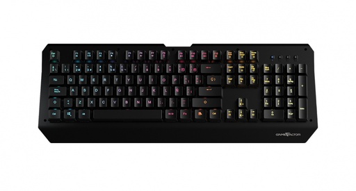 Teclado Gamer Game Factor KBG601 RGB, Teclado Mecánico, Switch Óptico, Alámbrico, Negro (Español) SKU: KBG601