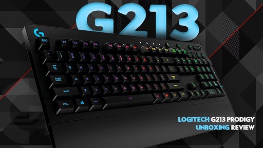 Teclado Gamer Logitech G213 Prodigy LED RGB, Alámbrico, Negro, (Inglés) SKU: 920-008084