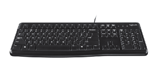 [920-004422] Teclado Logitech K120, USB, Alámbrico, Negro (Español) KB-343 SKU: 920-004422