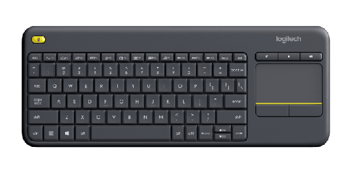 Teclado Logitech Touch K400 Plus, Inalámbrico, USB, Negro (Español) SKU: 920-007123