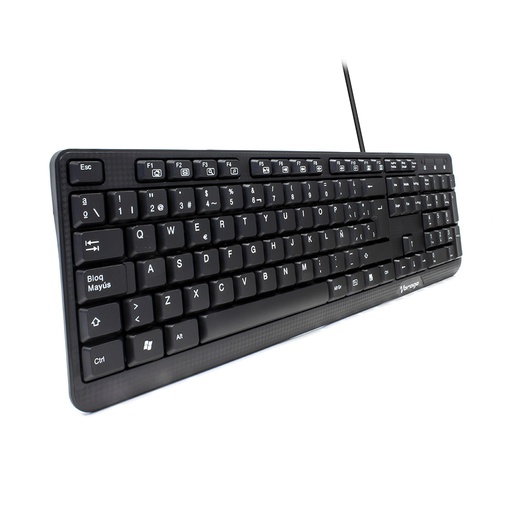 [KB-102] Teclado Vorago Multimedia KB-102, Alámbrico, USB, Negro (Español) SKU: KB-102