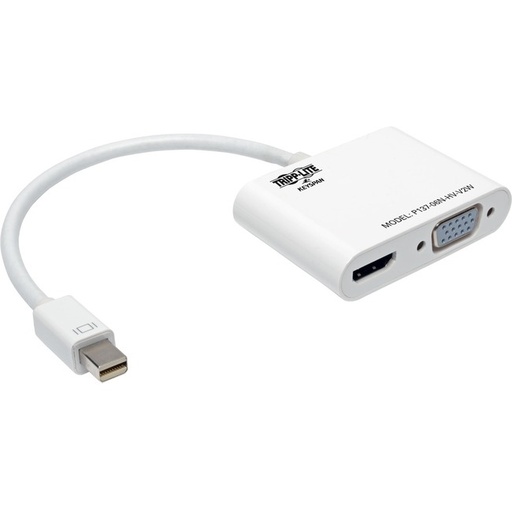 Tripp Lite Adaptador Convertidor Todo en Uno Keyspan Mini DisplayPort 1.2 Macho - VGA/HDMI Hembra, Blanco SKU: P137-06N-HV-V2W